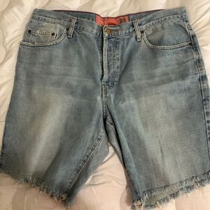 Mossimo Jeans size 36. Inseam altered to make shorts 10 inches Used. Shorts
